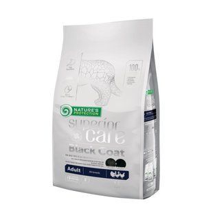 Nature's Protection (Нейчерз Протекшн) Superior Care Dark Coat Adult All Breeds &ndash; Сухий корм з м'ясом домашньої птиці для дорослих собак всіх порід з чорною шерстю, 1,5 кг