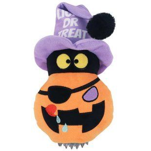 M-Pets (М-Петс) Halloween Snack Attack-Pumpkin - Іграшка Гарбуз на Хелловін для собак, Багатокольоровий, 13х9х23,5 см