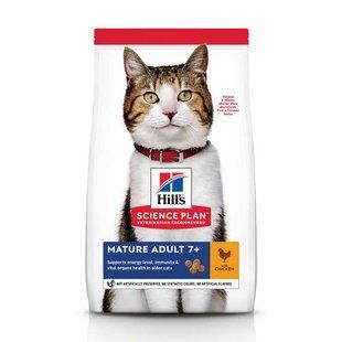 Hill's (Хіллс) Science Plan Mature Adult 7 + with Chicken - Сухий корм з куркою для котів старше 7 років, 3 кг