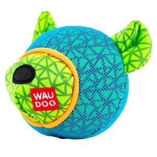 Collar (Коллар) WAUDOG Fun - М&rsquo;яка іграшка Ведмідь з пищалкою для собак, Блакитний, 12х11 см