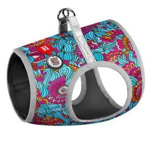 Collar (Коллар) WAUDOG Clothes - М'яка шлея для собак з малюнком "Літо" та QR паспортом 24-27/18-20 см
