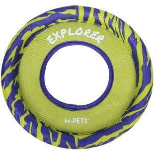 M-Pets (М-Петс) Sprintpuff Frisbee Toy - Игрушка-фрисби для собак, Зелёно-синий, 24 см