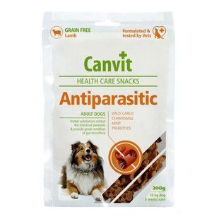 Canvit (Канвіт) Antiparasitic Snack - Напіввологі ласощі для собак з чутливим травленням, 200 г (250 шт.)