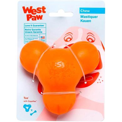 West Paw (Вест Пау) Tux Treat Toy - Іграшка для ласощів для собак 10 см Помаранчевий