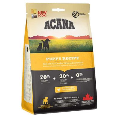 Acana (Акана) Puppy Recipe – Сухой корм с мясом цыпленка для щенков средних пород 340 г
