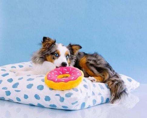 ZippyPaws (ЗіппіПавс) Donutz Blueberry &ndash; М'яка іграшка для собак чорниця пончик з пищалкою, L