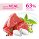OptiMeal (ОптиМил) Veal Extra Taste Cat &ndash; Сухой корм с высоким содержанием телятины для котов, 1,5 кг