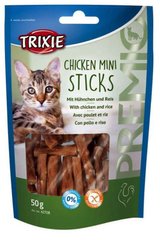 Trixie (Тріксі) PREMIO Mini Sticks - Ласощі з куркою і рисом для кішок 50 г