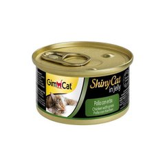 GimCat (ДжимКет) ShinyCat - Консервований корм з куркою та травою для котів 70 г
