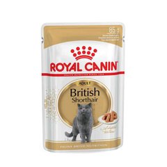 Royal Canin (Роял Канин) British Shorthair Adult - Консервированный корм для взрослых кошек породы Британская короткошерстная (кусочки в подливе) 85 г