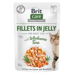 Brit Care (Бріт Кеа) Fillets in Jelly Wholesome Tuna - Вологий корм з тунцем для котів (філе в желе) 85 г