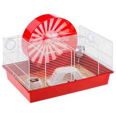Ferplast (Ферпласт) Cage Coney Island White - Клетка для хомяков с большим колесом и зоной для игр Кони-Айленд 50x35x25 см