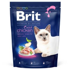 Brit Premium (Брит Премиум) by Nature Cat Adult Chicken - Сухой корм с курицей для взрослых котов всех пород 300 г