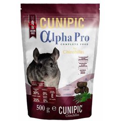 Cunipic (Кунипик) Alpha Pro Chinchilla - Гранулированный корм для молодых и взрослых шиншилл 500 г