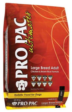PRO PAC (Про Пак) DOG Ultimate Large Breed Adult Chicken & Brown Rice Formula - Сухой корм с курицей и рисом для собак крупных пород 20 кг