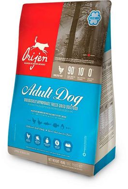 Orijen (Оріджен) Adult Freeze-Dried - Сублімований корм з м'ясом курчат і індички для дорослих собак 170 г