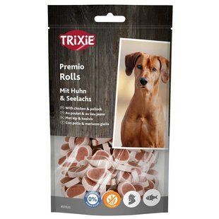 Trixie (Тріксі) PREMIO Chicken and Pollock Rolls - Ласощі роли для собак з куркою і лососем, 75 г