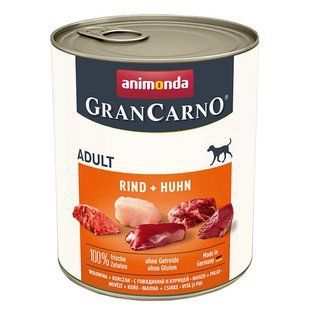 Animonda (Анимонда) GranCarno Adult Beef Chicken &ndash; Консервированный корм с говядиной и курицей для собак, 800 г