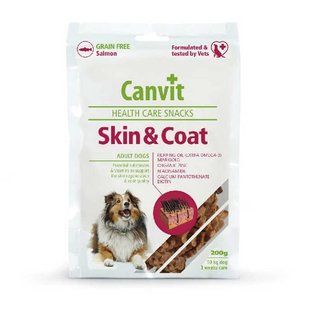 Canvit (Канвіт) Skin&Coat Snack - Напіввологі ласощі для здорової шкіри і красивої шерсті собак, 200 г (250 шт.)