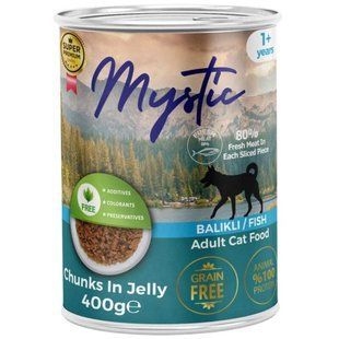 Mystic (Мистик) Jelly - Консервированный корм кусочки рыбы в желе для собак, 400 г