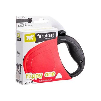 Ferplast (Ферпласт) Flippy One Cord – Повідець-рулетка для собак різних порід зі шнуром S Блакитний