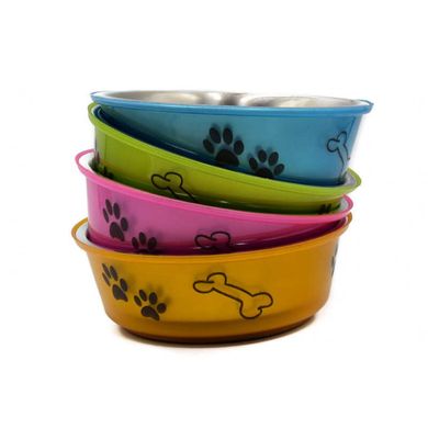 Koopman (Купмен) Dogs Collection Bowl - Миска из нержавеющей стали для собак 750 мл Цвета в ассортименте