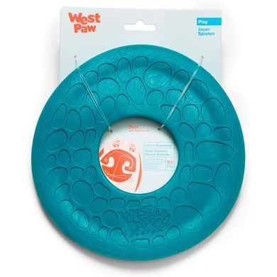 West Paw (Вест Пау) Dash Dog Frisbee - Игрушка фрисби для собак, Бордовый, 21 см