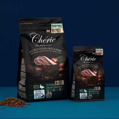 Cherie (Шери) Healthy Digestion Duck Entrеes - Беззерновой сухой корм с уткой для поддержки здорового пищеварения кошек, 2 кг
