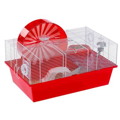 Ferplast (Ферпласт) Cage Coney Island White - Клетка для хомяков с большим колесом и зоной для игр Кони-Айленд 50x35x25 см