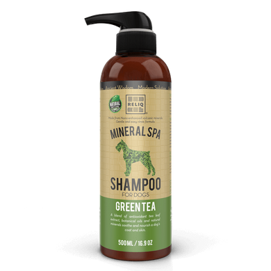 Reliq (Релик) Mineral Spa Green Tea Shampoo - Шампунь для собак и кошек с экстрактом зеленого чая 500 мл