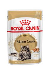 Royal Canin (Роял Канин) Maine Coon Adult - Консервированный корм для взрослых кошек породы Мейн-Кун (кусочки в соусе) 85 г