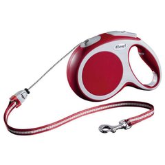 Flexi (Флекси) Vario М - Поводок-рулетка для собак, трос (8 м, до 20 кг) М Красный