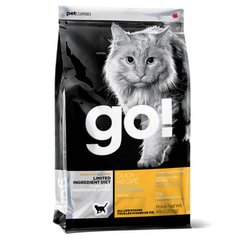 GO! (Гоу) Sensitivity + Shine Grain Free Duck Cat Recipe - Сухой беззерновой корм со свежей уткой для котят и кошек с чувствительным пищеварением 1,81 кг