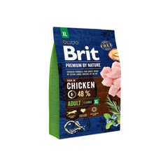 Brit Premium (Брит Премиум) by Nature ADULT XL - Сухой корм с курицей для взрослых собак гигантских пород 3 кг