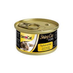 GimCat (ДжимКэт) ShinyCat - Консервированный корм с тунцом и сыром для кошек 70 г