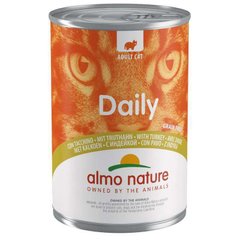 Almo Nature (Альмо Натюр) Daily Cat Adult Turkey - Полнорационный консервированный корм с индейкой для взрослых кошек 400 г