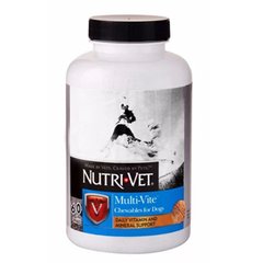 Nutri-Vet (Нутрі-Вет) Multi-Vite - Комплекс вітамінів та мінералів для собак, жувальні таблетки 180 шт.