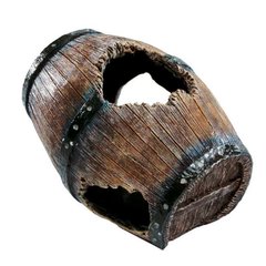 Ferplast (Ферпласт) Resin decoration Small Barrel - Декоративная деревянная бочка для аквариумов