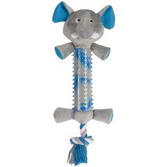 M-Pets (М-Петс) Nabila Long Necks Queak Toy – Іграшка м'яка Набіла Довга Шия, що пищить, для собак 39х14х5 Сіро-блакитний