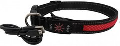 AnimAll (ЭнимАлл) Collar LED - Ошейник светящийся для собак (с подзарядкой USB) 2,5/50-60 см Красный