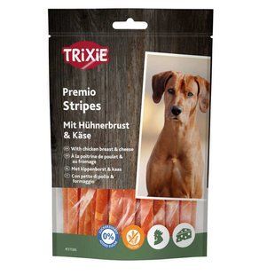 Trixie (Тріксі) Premio Chicken Cheese Stripes - Ласощі для собак зі смаком сиру і курки, 100 г