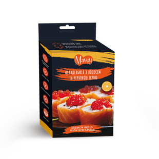 Ласощі для собак від 3-х місяців Mavsy (Мавсі) Refined jerky SALMON ROLLS WITH RED CAVIAR філадельфія з лососем і червоною ікрою, 100 г