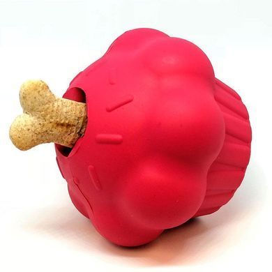 SodaPup (Сода Пап) Cupcake Treat Dispenser &ndash; Жевательная игрушка-диспенсер Пирожное для лакомств из суперпрочного материала для собак, Розовый, L