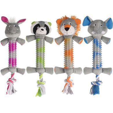 M-Pets (М-Петс) Nabila Long Necks Queak Toy &ndash; Игрушка мягкая Набила Длинная Шея с пищалкой для собак 39х14х5 Серо-голубой