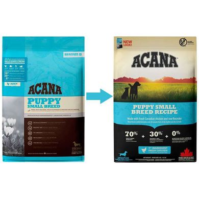 Acana (Акана) Puppy Small Breed Recipe – Сухий корм з м'ясом курчати для цуценят малих порід 340 г