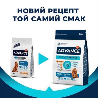 Advance (Эдванс) Dog Adult Medium Chicken - Сухой корм с мясом курицы для взрослых собак средних пород 18 кг