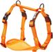 Alcott (Алкотт) Visibility Retractable Harness - Нейлоновая шлея со светоотражающей нитью для собак Small Оранж