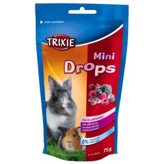 Trixie (Трикси) Mini Drops - Лакомство для грызунов мини дропсы с лесными ягодами 75 г