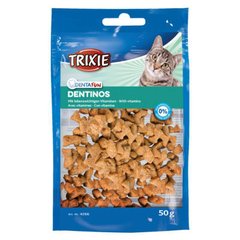 Trixie (Тріксі) Denta Fun Dentinos - Ласощі для котів спеціальної форми для чищення зубів та міжзубних просторів 50 г