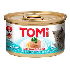 TOMi (Томі) Superpremium Kitten Salmon – Консерви з лососем для кошенят (мус) 85 г